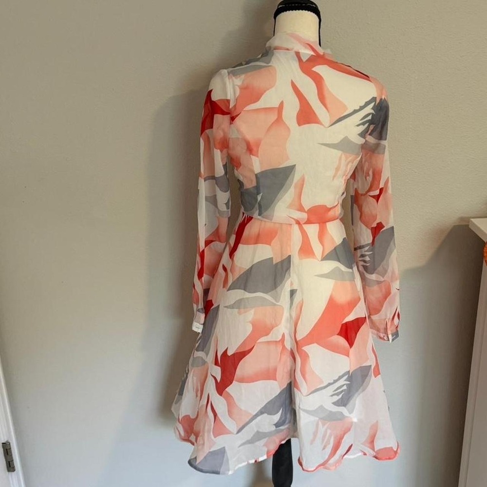 ANONYME Designers Floral Tie Neck Dress NWOT Small - Picture 4 of 8